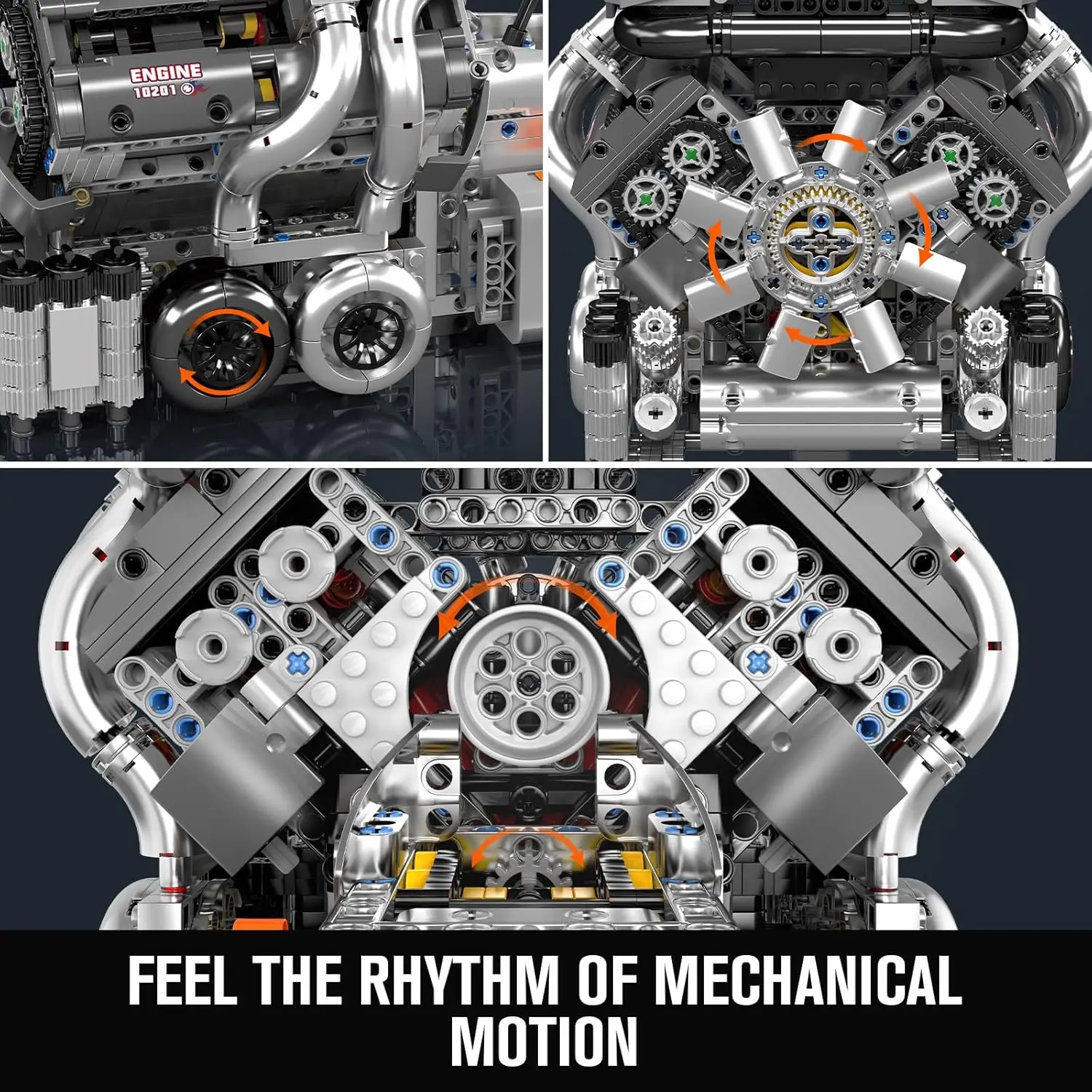 Engine Model Kit - Build Your Own Cars 4-Speed Transmission Engine That Works - DIY STEM Project for Kids/Teens, Hobby