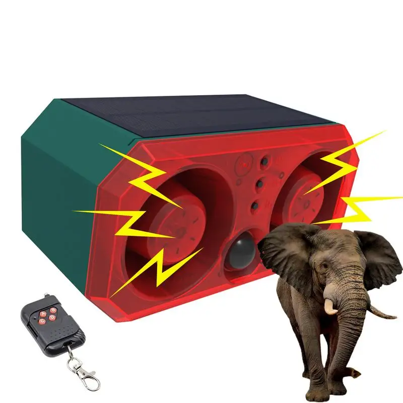 Solar Alarm Motion Detector Sound 130 Decibels Siren Alert Recording Motion Sensor Alarm Noise Maker Flash Warning USB Charging