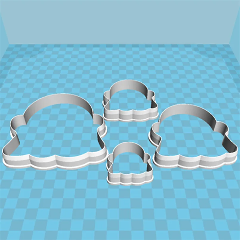 Four Specifications Cartoon Character Features,Ghost Doll,Plastic Molds,Cake Fondant Tools,Cookie Sushi Fruits Cutters