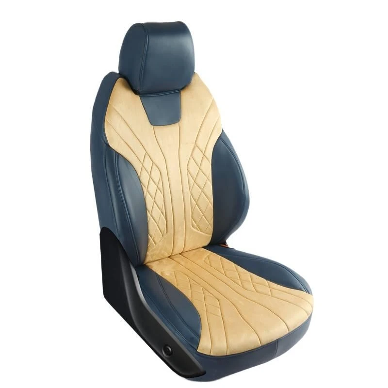 

Complete Set Customized Luxury Leather 10-Piece All Year Wear-resnt Anti Slip Plush Warm Car Interior Seat Covers