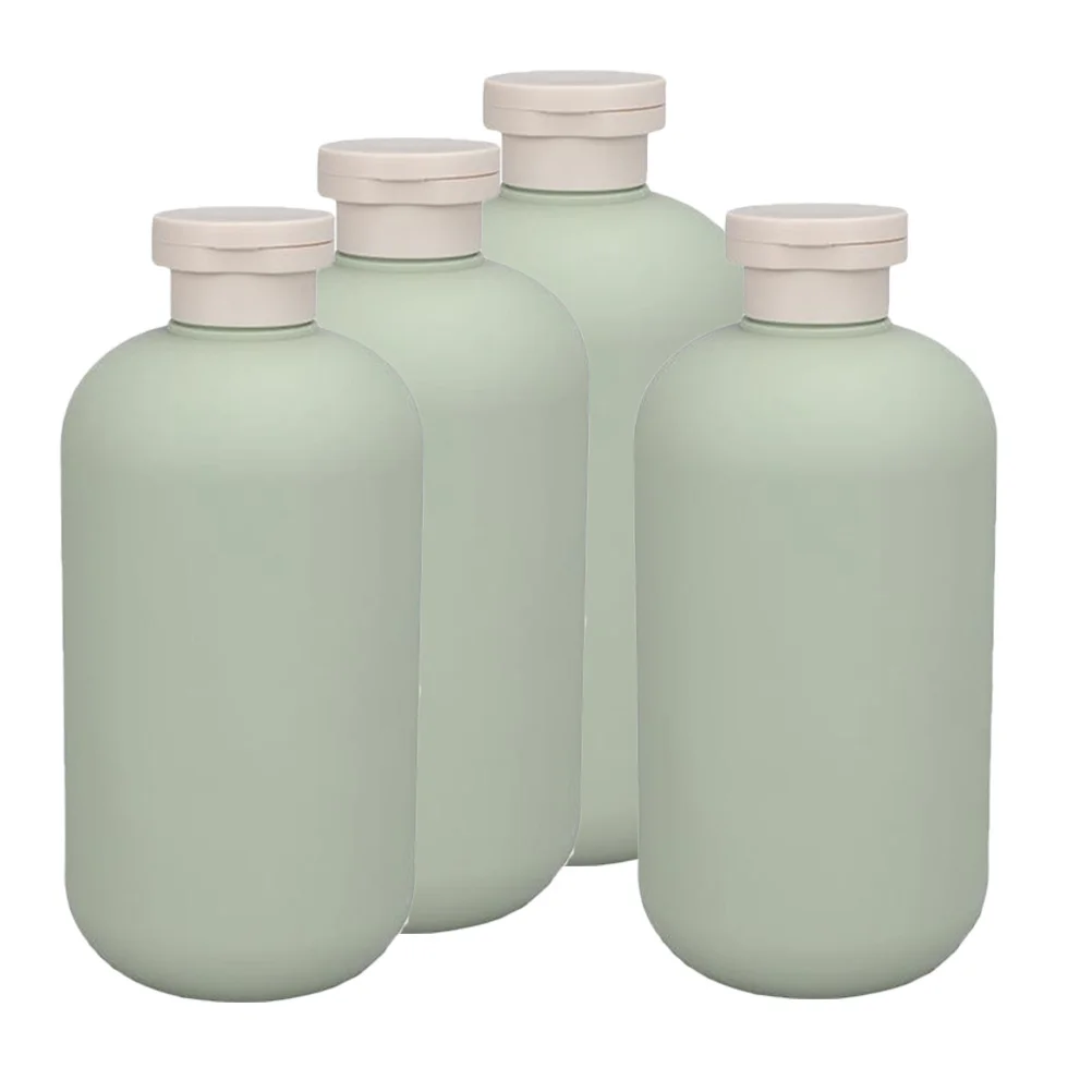 4 قطعة زجاجات جل الاستحمام الأفوكادو مانعة للتسرب المحمولة السفر إعادة الملء شامبو مكيف موزع أدوات الزينة مجموعة السائل الفارغ