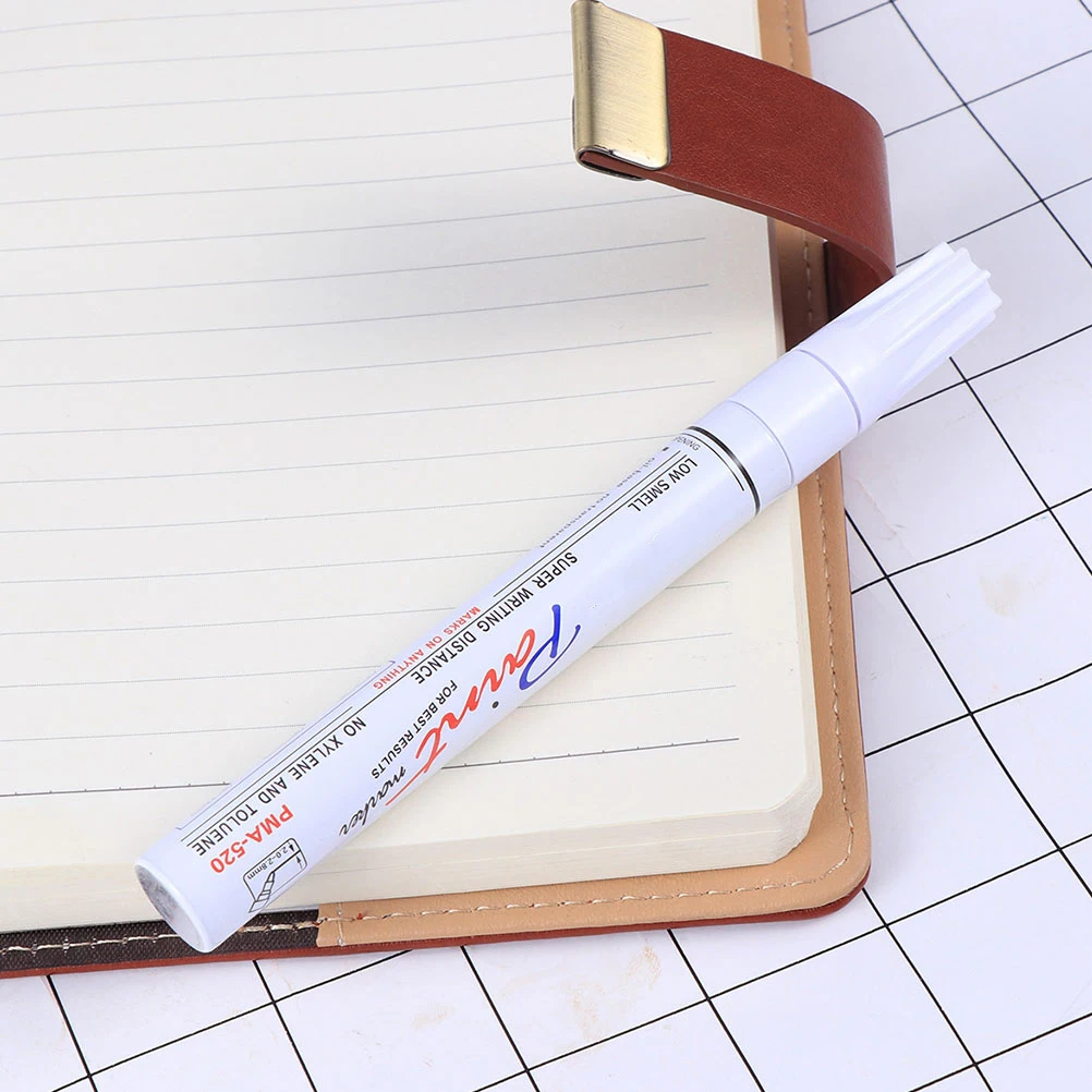 

6 Pcs Car Touch up Pen Brush Tip Pencils Paint Marker Pens Markers Metal Coloring Repair Painting Paintbrush