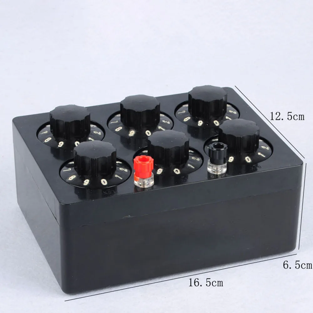 Adjustable Resistance Box J23022 0 to 99999.9 Ohm for Student Physics Labs Measuring Unknown Resistances and Verifying Ohm's Law
