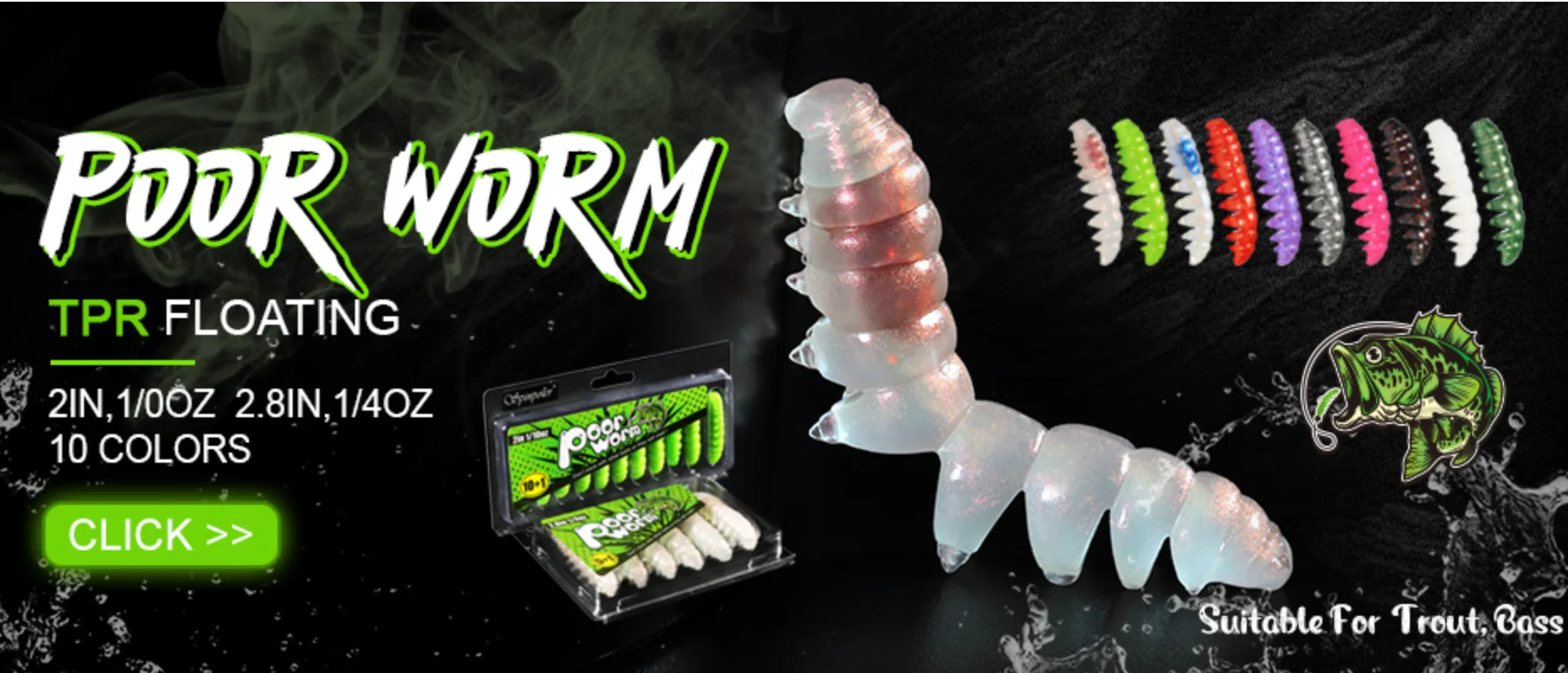 Spinpoler Screwball Jig Head Rig mit Stinger für weiche Angelköder Stahldraht Drillinge perfekt für Hechtbarsch Zander Bass – Detail 3