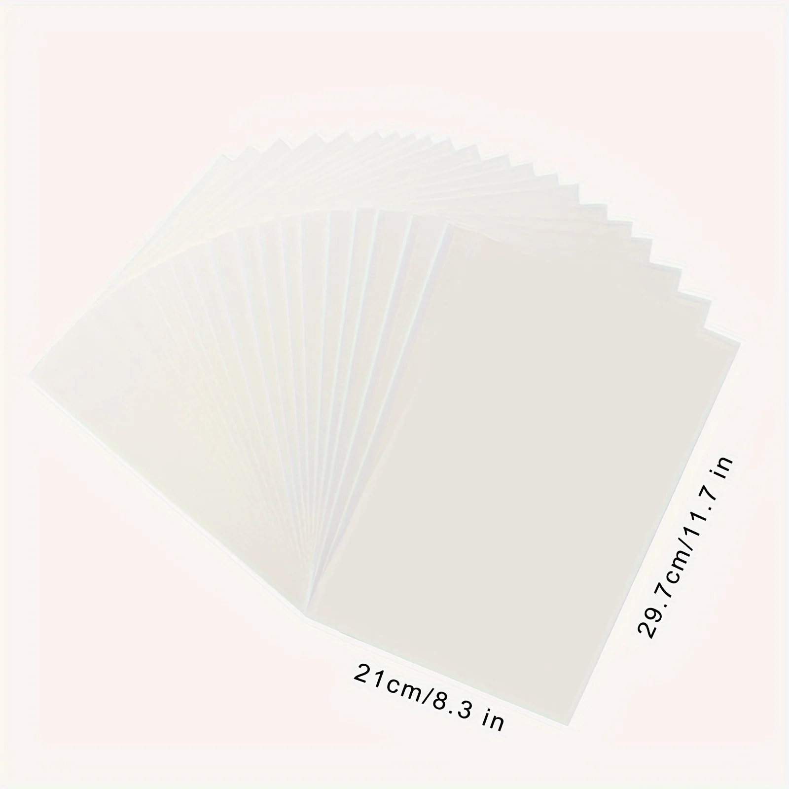 5장 클리어 워터슬라이드 데칼 용지 프리미엄 워터슬라이드 전사 투명, 잉크젯/레이저 프린터 인쇄, A4 사이즈 8.3×11.7인치