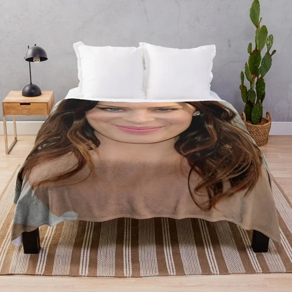 

Emily Blunt Throw Blanket Flannels heavy to sleep Luxury St Large Blankets Soft Plush Plaid Comforter funny gift Blankets