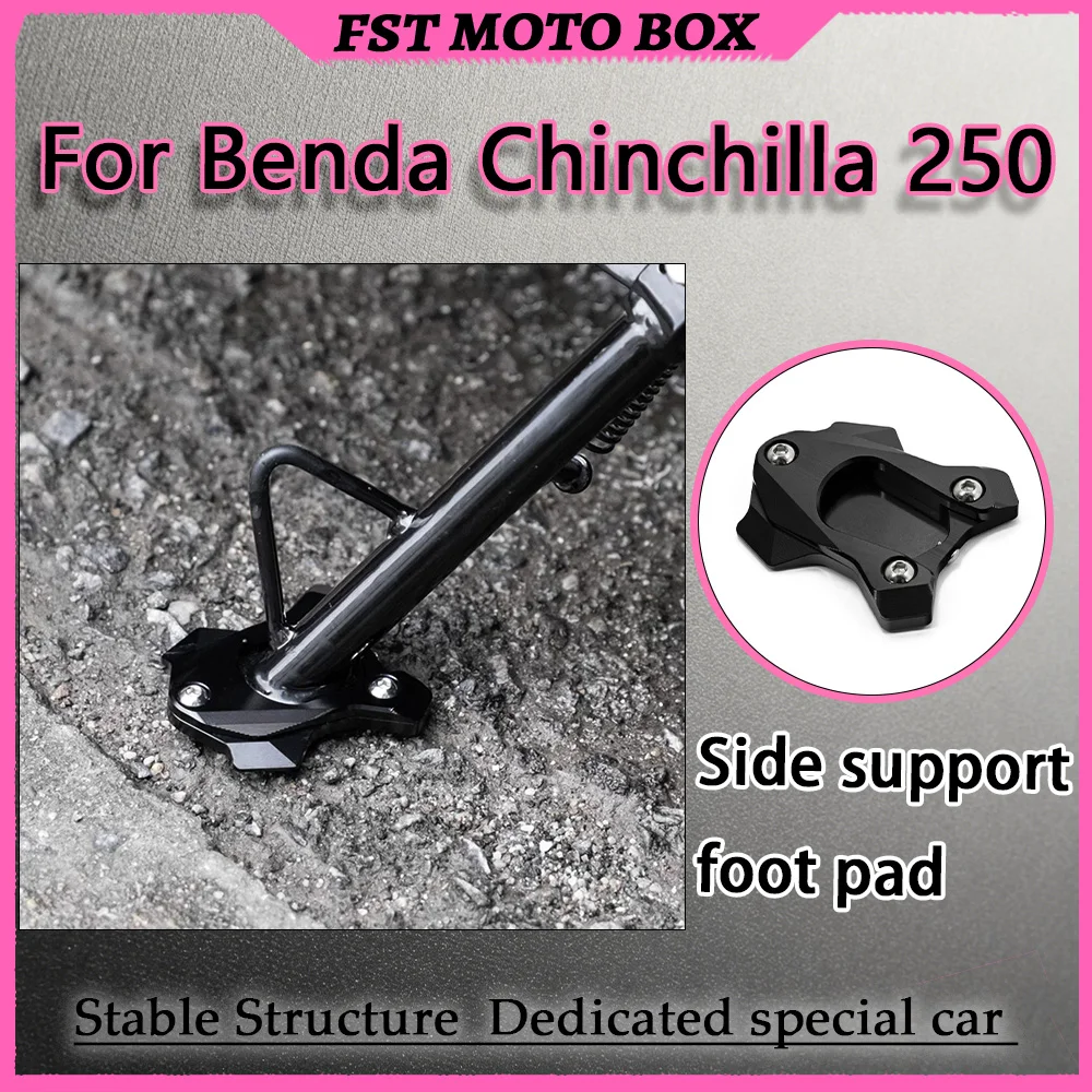 per-benda-chinchilla-250-base-del-cavalletto-laterale-in-lega-di-alluminio-rinforzata-design-stabile-motivo-antiscivolo-sul-fondo-per-moto