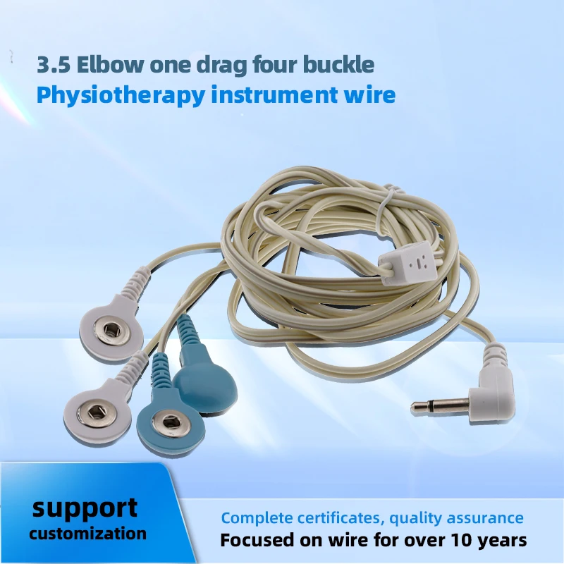 

The manufacturer supplies a 1.5-meter therapeutic massage instrument wire with a 3.5-bend one to four copper foil electrode wire