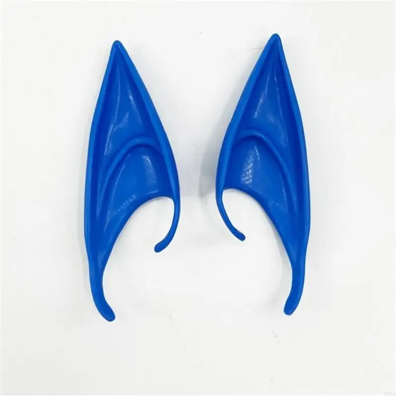 

B95F Fairy Ears Halloween-Cosplay Costume Latex Elf Ears Angel Elven Elf Ears Pointy Ear Tips for Dress Up Costume Masquerade