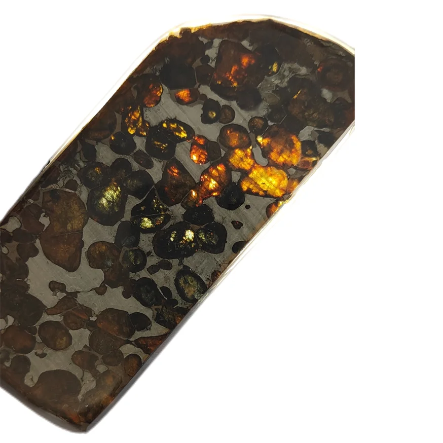 Olive meteorite slices olive meteorite specimens natural meteorite material ornaments crafts