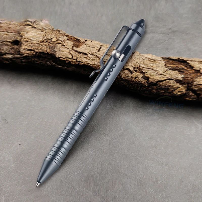 

Aluminum Alloy Tactical Pen Self Defense Ballpoint Pen Emergency Glass Breaker EDC Tools For Outdoor Camping Survival Supplies