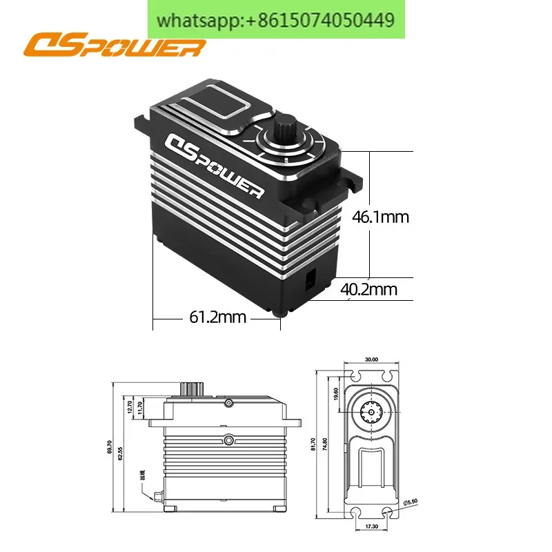 150KG high torque bus servo  24V impact resistant all metal brushless  magnetic coding industrial servo