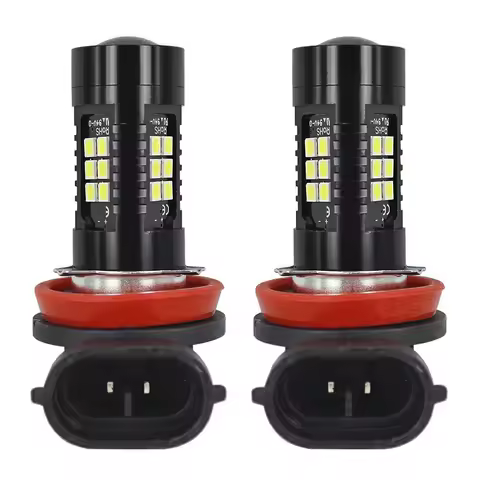 2Pcs H8 H11 LED Bulb H16 JP 9005 HB3 9006 HB4 Led Lamp Super Bright Car Fog Lights Day Driving Running Light 12V 6000K White