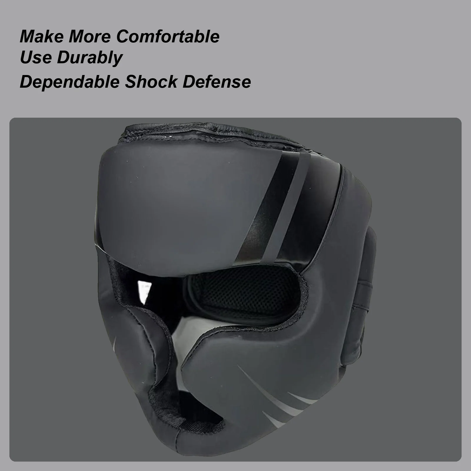 

Muay Thai Headgear Face Guard Sparring Safety Headgear Protective Head Guard Lightweight Safety Helmet Shock-Absorbing Training