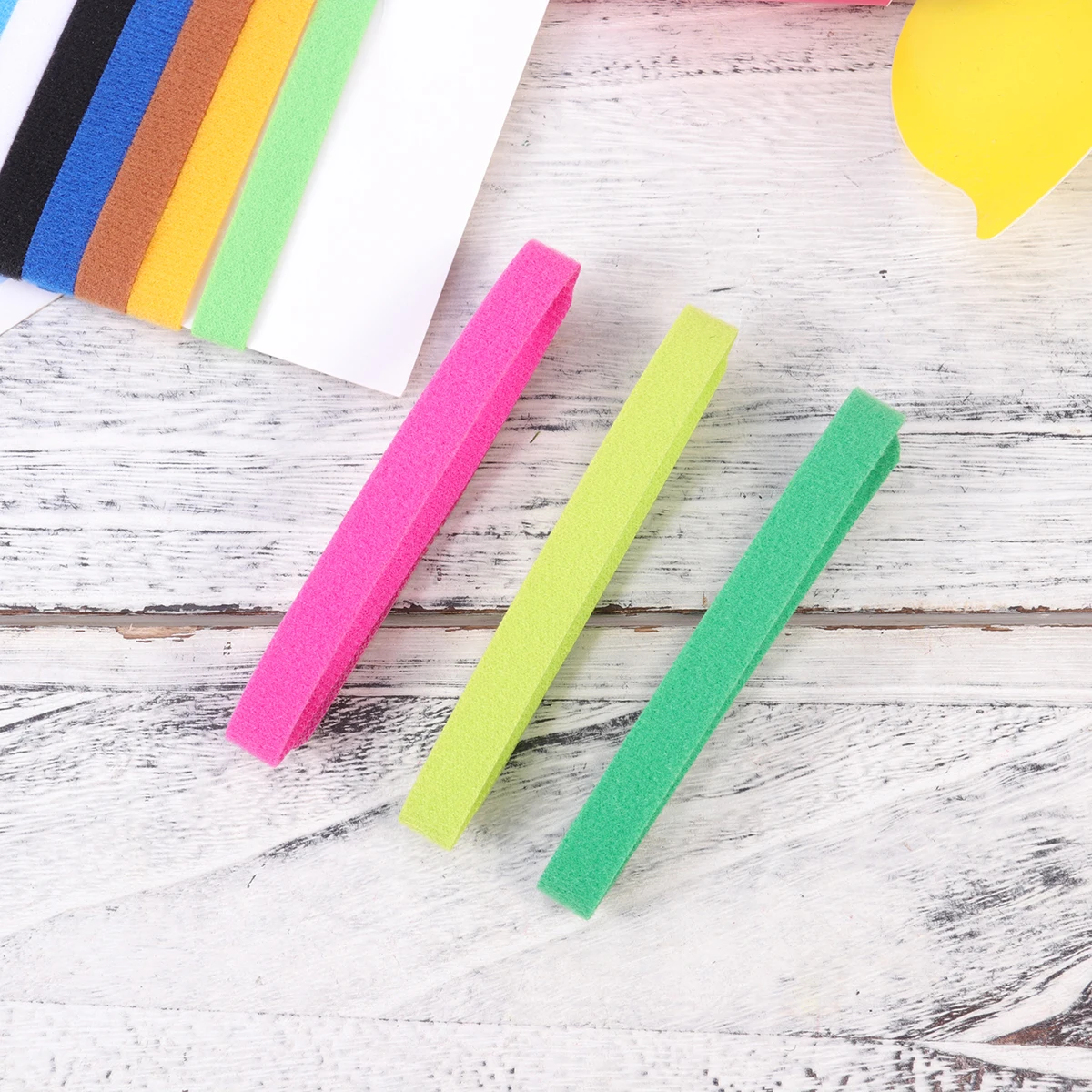 

15 pcs Pet Collar Puppy Identification Collar Adjustable Double-Sided Soft Fabric Adhesive Color Bands For Small Animals Newborn