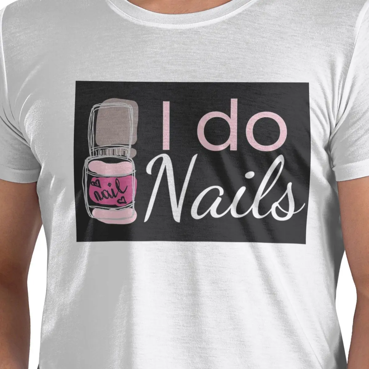 

Футболка I Do Nails Finger Nail Manicure Studio из 100% хлопка, мужские забавные футболки, мужские футболки с круглым вырезом и коротким рукавом, S-6XL