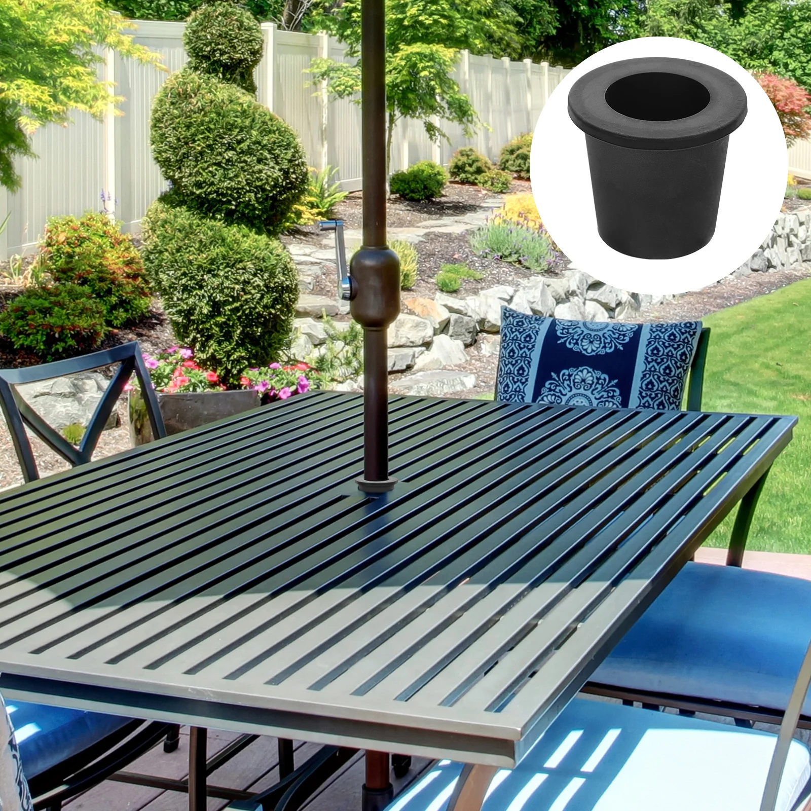 

Silicone Umbrella Hole Plug Patio Table Parasol Hole Ring Plug Outdoor Umbrella Pole Stabilizer Sunshade Fixation Accessories