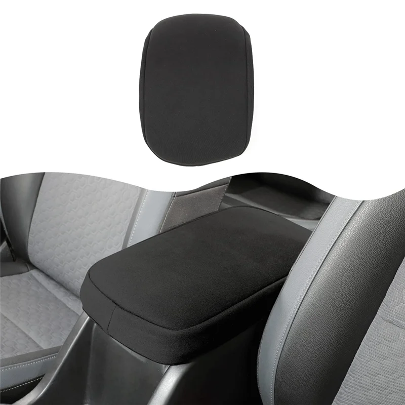 غطاء وحدة التحكم المركزية المتين لسيارة تشيفي كولورادو/جي إم سي كانيون 2015-2022 غطاء صندوق مسند الذراع غطاء حماية ملحقات السيارة أسود 1 فطيرة