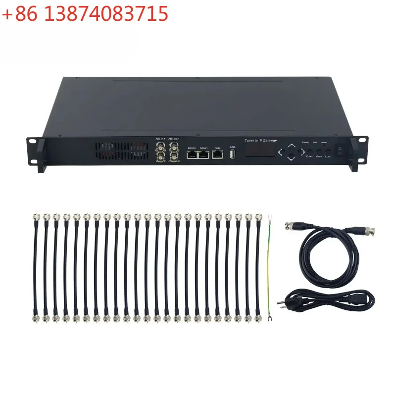 3508B-24 Tuner to IP Gateway 24 Port Tuner DVBS2 Input IP Output Demodulation Tuner Support BISS Descrambling
