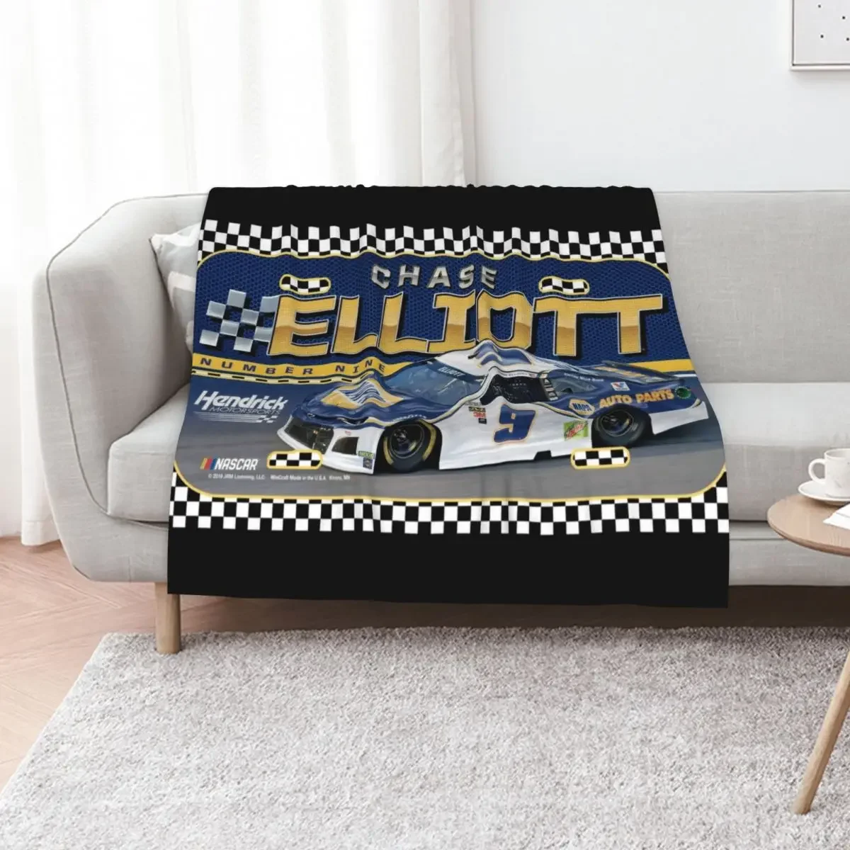 

Nascar Chase Eliott Championship Throw Blanket Sofa Quilt Summer Beddings Extra Large Throw Loose Blankets