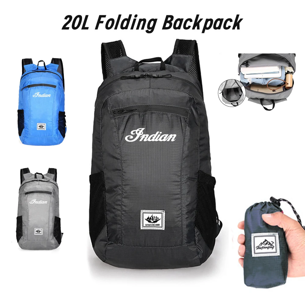 

Для Indian Chieftain FTR 1200 S FTR1200 CHIEF 20 л мотоциклетный водонепроницаемый рюкзак небольшой складной рюкзак сумка для хранения аксессуары