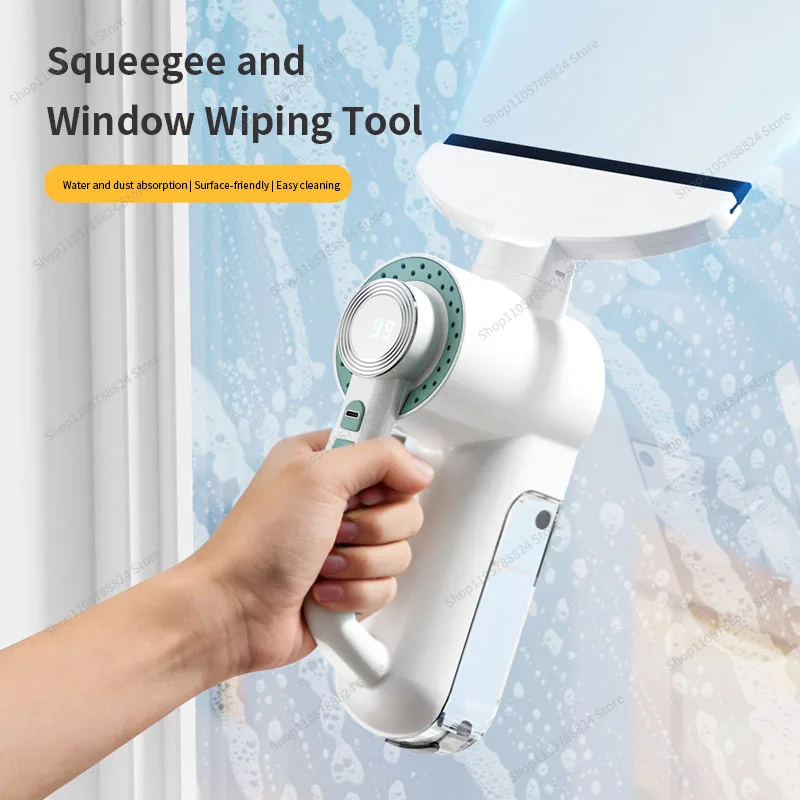 For small electric glass scraper, hand-held window cleaning, strong adsorption, efficient and portable home car wash