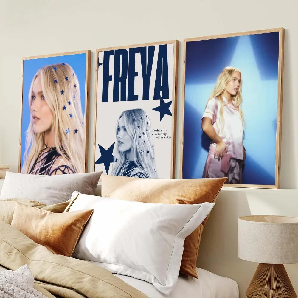 Pop Artist F-Freya Skye Poster Modern Minimalist Wall Art Prints Poster Home Decor Interior Bedroom Living Room