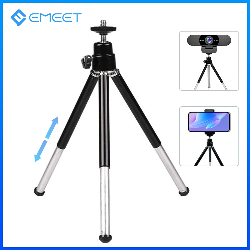 

Mini Tripod Portable Flexible Tripod Lightweight for Mobile Phone Smartphone Webcam Desktop Camera