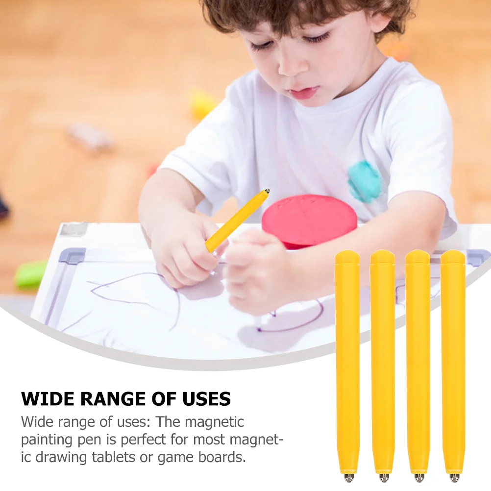 4 ชิ้นแบบพกพา Magnetic Drawing Board ปากกาเด็กวัยหัดเดินลายมือปากกาพลาสติก Stylus อุปกรณ์เสริม