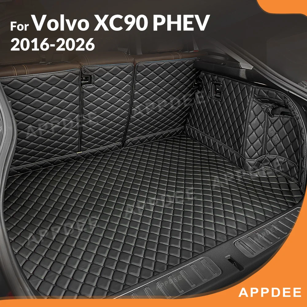 

For Volvo XC90 PHEV 2016-2026 2025 24 23 22 21 Auto Full Coverage Trunk Mat Car Protective Pad Cargo Liner Interior Accessories