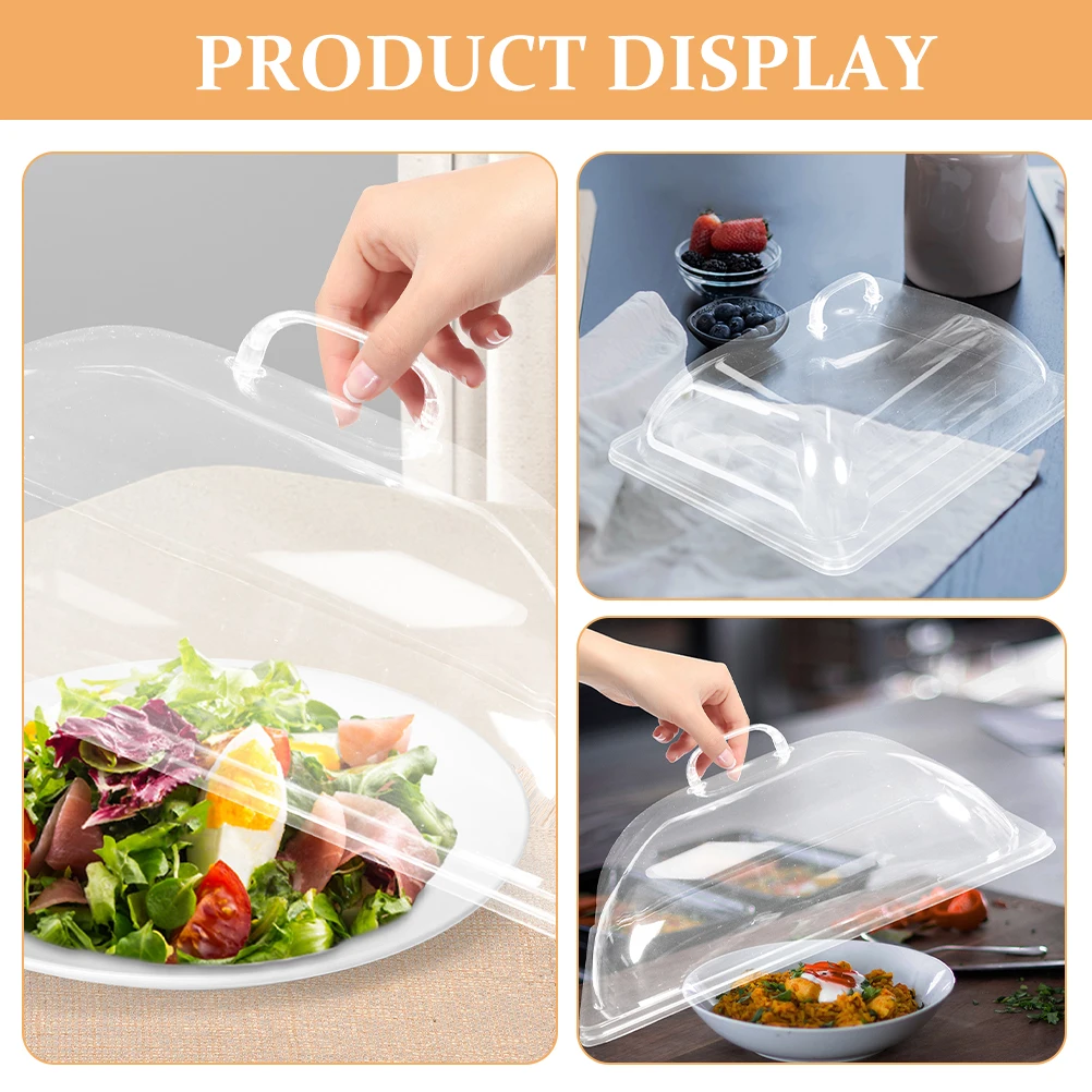 

Transparent Food Cover 31x24cm Acrylic Cake Dome Practical Dessert Covers Reusable Household Protective Display Kitchen Bar