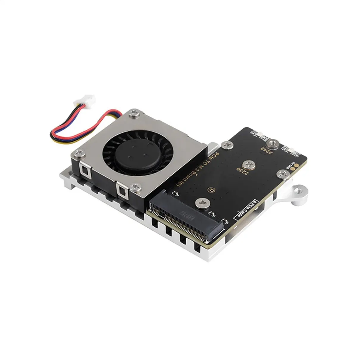A10I PCIe to M.2 Adapter Board for 5, with Cooling Fan, Compatible with 2242 / 2230 Size NVMe Protocol M.2 SSD