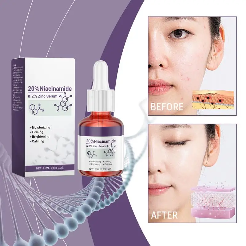 25ml 25% Niacinamide Essence Brightening Essence Hyaluronic Acid Anti-Aging Wrinkle Whitening Moisturizing Serum face skin care