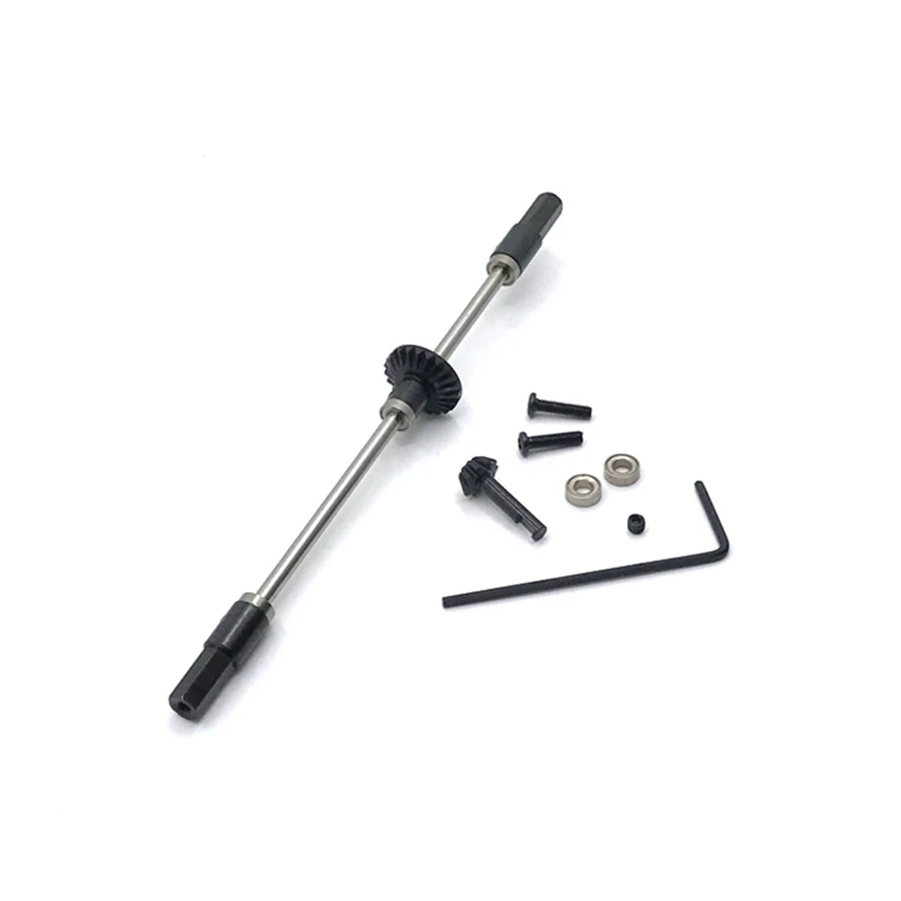 Kit de ponte de engrenagem de aço para eixo traseiro de metal para WPL D12 C14 C24 C34 B14 B24 B16 B36 1/16 RC Car Upgrade Parts