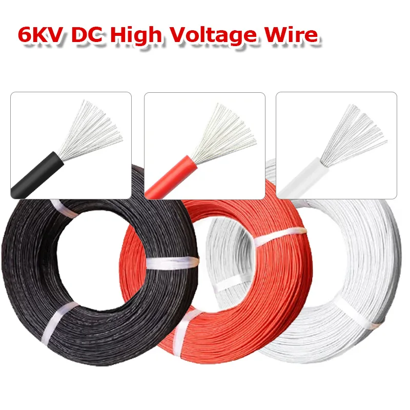 3239 Silicone Wire 6KV High Voltage Resistant 14/16/18/20/22AWG Lithium Battery Model Aircraft High Temperature Stranded Cables
