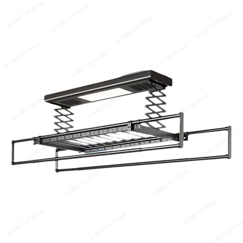 Automatic Lifting Foldable Retractable Balcony Clothes Drying Rack DC Motor LED Lighting Drying Electric Clothes Drying Rack