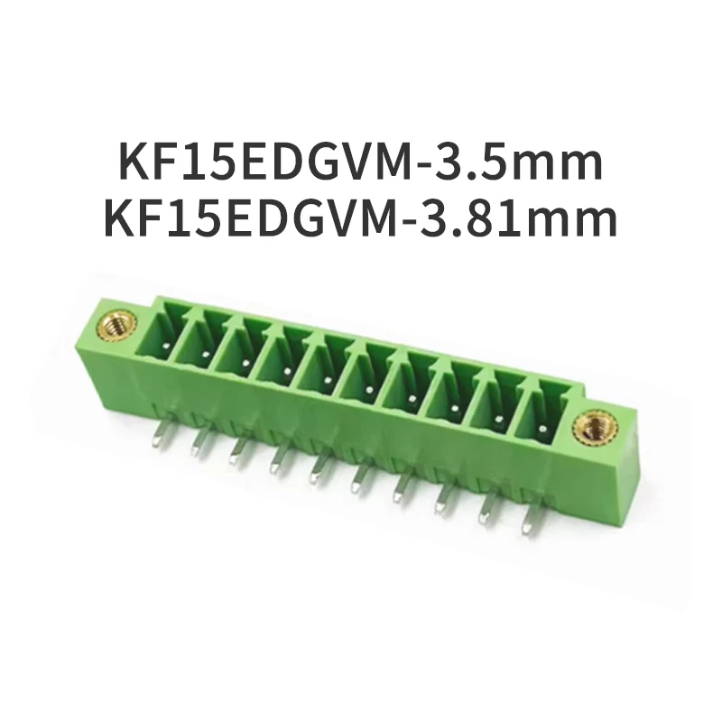 (10 Pcs)KF15EDGVM-3.5mm KF15EDGVM-3.81mm Bent pin 2P~24P with flange PCB soldering board terminal block Soldering With ear EDGRM