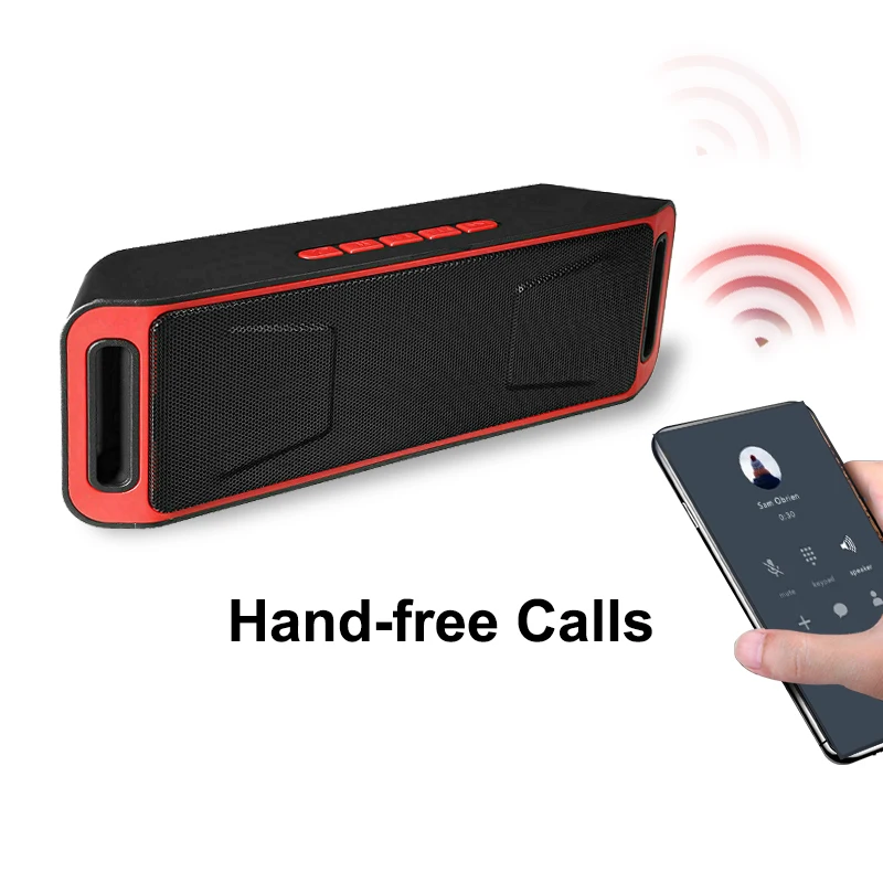 Portable Bluetooth Speaker Wireless Mini Speaker Amplifier Stereo Subwoofer Speaker TF USB Built-in Mic Dual Bass