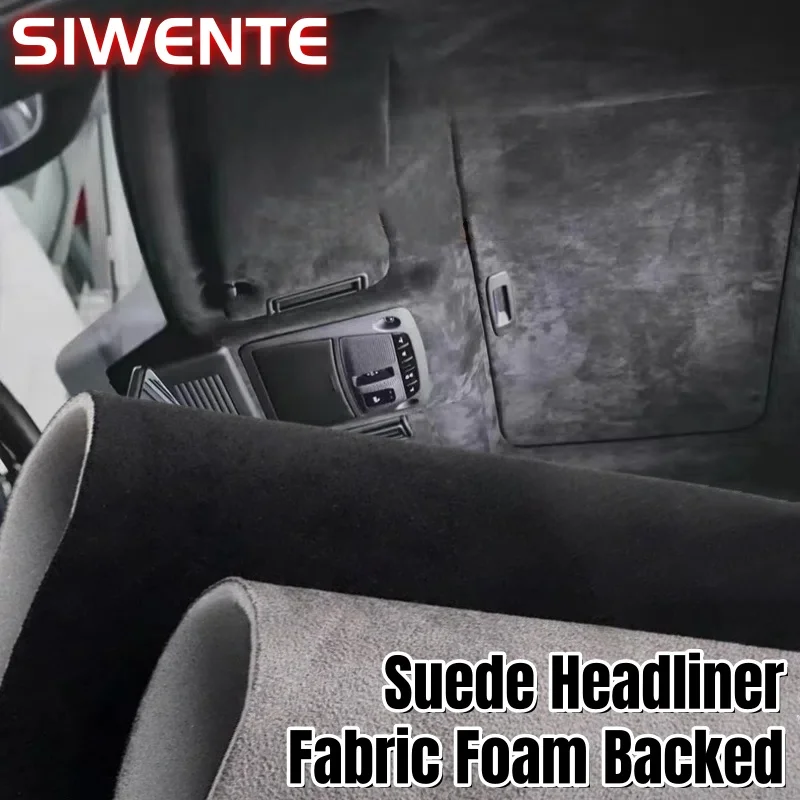 Car Roof Fabric Sky Headliner Cloth for Auto Upholstery Truck Interior Modification Repair Suede Headliner Fabric with Sponge