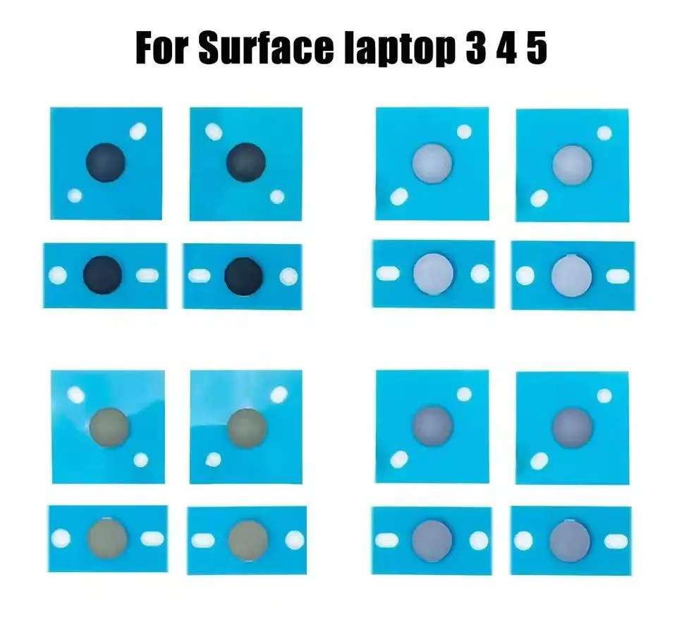 For Surface Laptop 3 4 5 6 Rubber Feet 1872 1868 1952 1867 1950 1958 Anti slip Bottom Case Foot Pad Sliver Gold Ice Blue Black