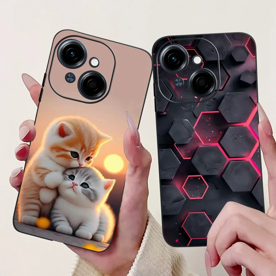 Para Tecno Spark GO 2025 GO 1 Spark 30c 5G fundas Pop 9 4G 5G estilo fresco Tiger Dragon funda de teléfono suave silicona TPU contraportada