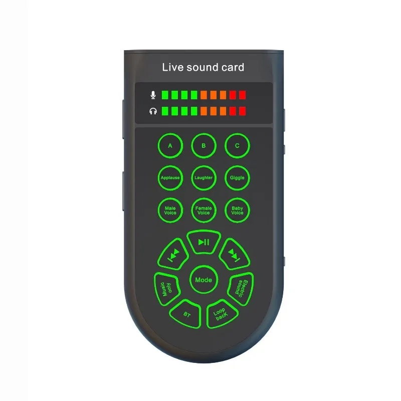 

Портативный красивый голосовой процессор ABNR Z8 с DSP-чипом и поддержкой нескольких регионов для игр, стриминга, караоке через USB-технологию