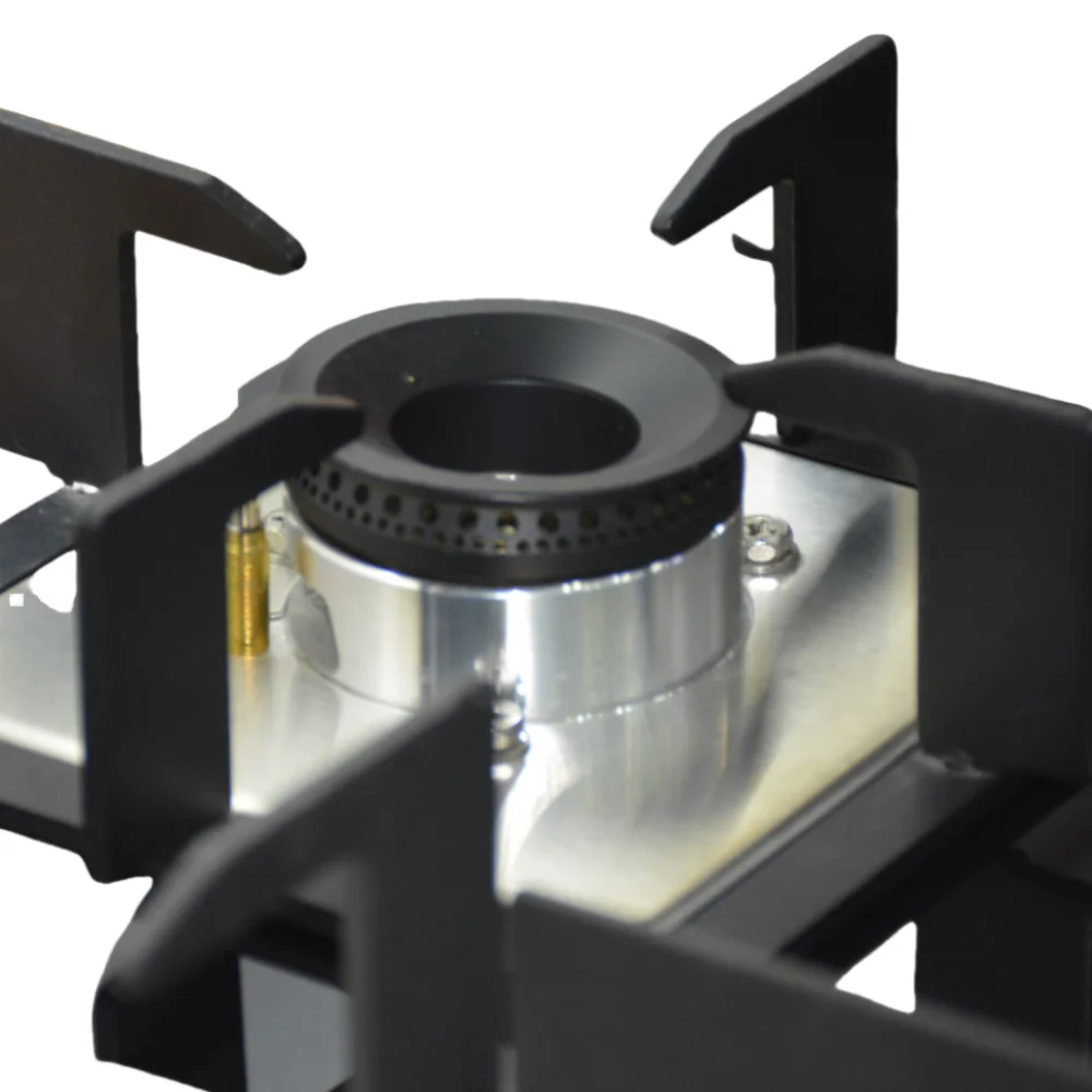 موقد غاز ذكي بشعلانين - موقد زجاجي مدمج محمول للمطبخ المنزلي، كفاءة عالية مع ميزات أمان