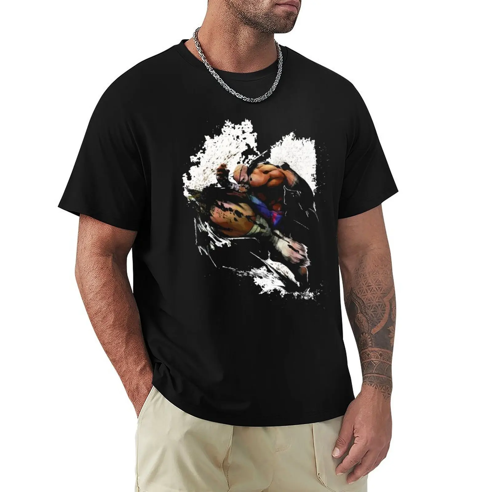 

sagat T-Shirt kawaii clothes anime shirt croswit shirt man blue lock tee shirts for men