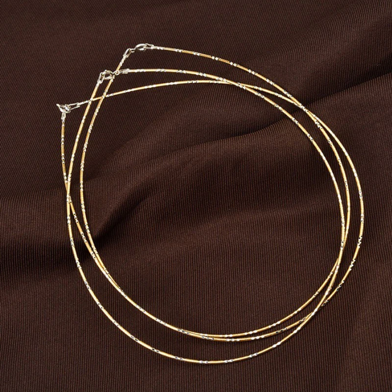 MIQIAO Torques 925 Sterling Silver Necklace Chain Color Separation Necklaces Woman Trend 2024 Jewelry Female Choker High Quality