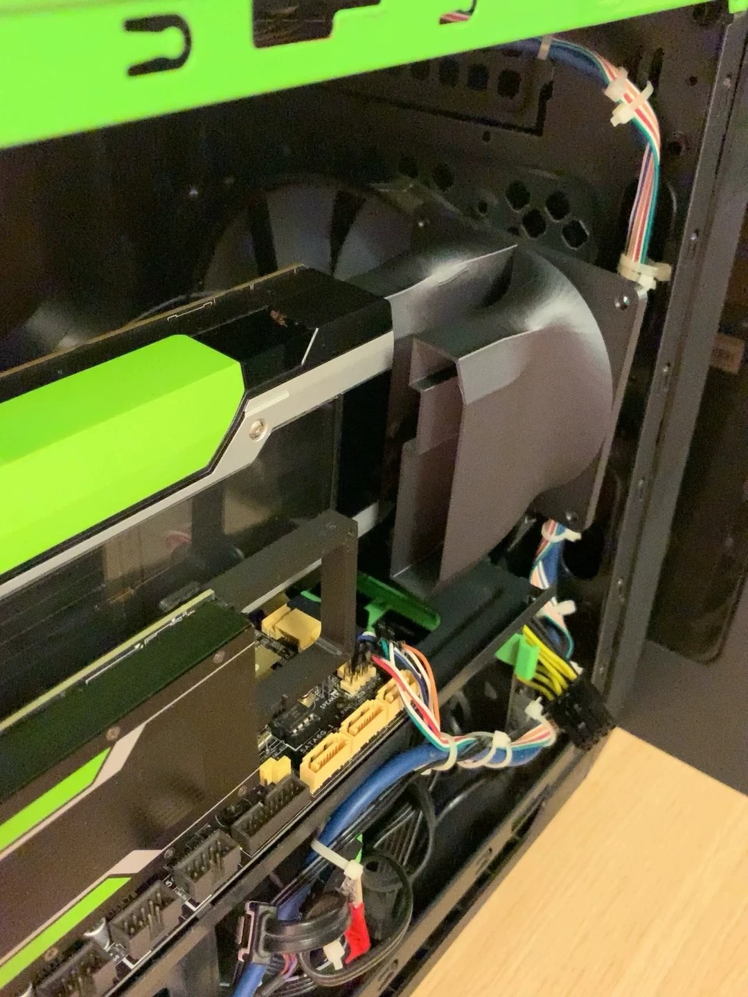 12CM Dual Fan Active Cooling Mod Assembly for NVIDIA Tesla P40 M40