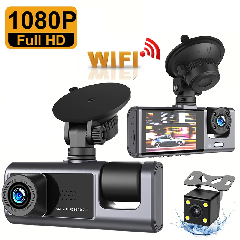 

Dash Cam WiFi Car DVR Vehicle 1080P Full HD Drive Video Recorder Camera Parking Monitor Car Accessories Auto Black Box Registrar