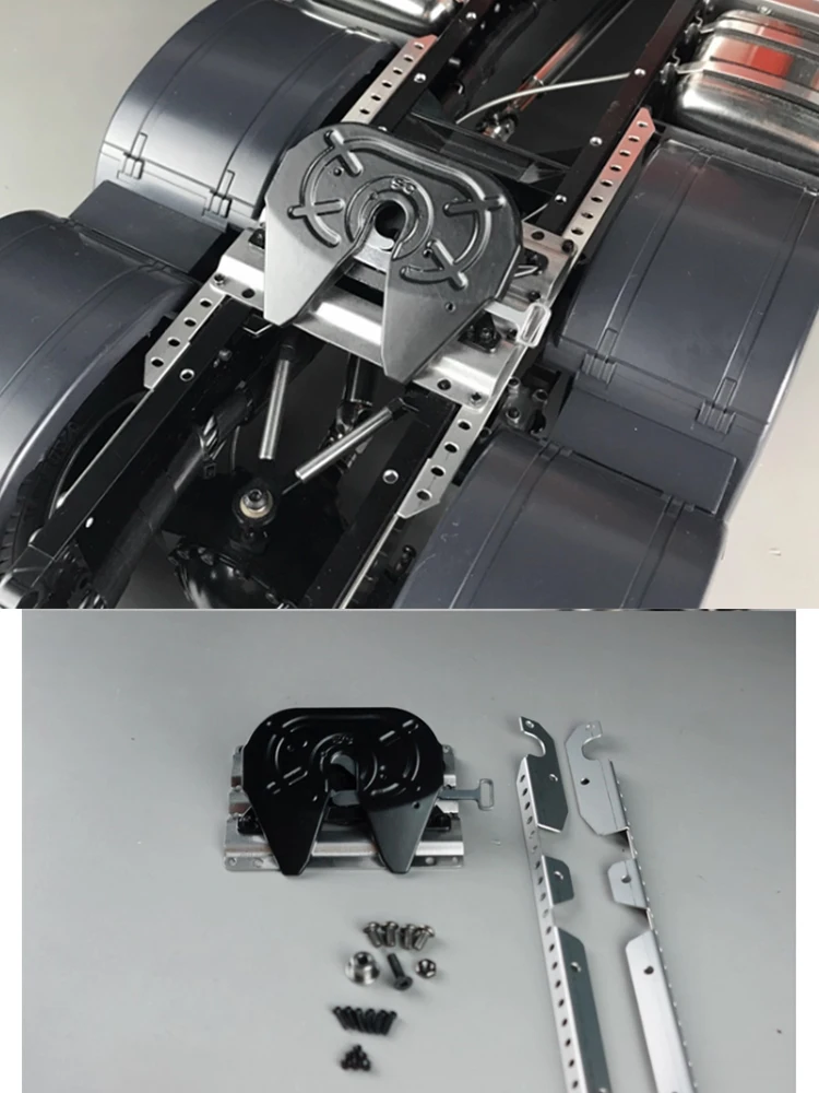 RC 1/14 Metall-Schleifscheiben-Basissatz für Tamiya Muldenkipper für SCANIA MAN VOLVO Tripper Truck DIY-Teile – Detail 4