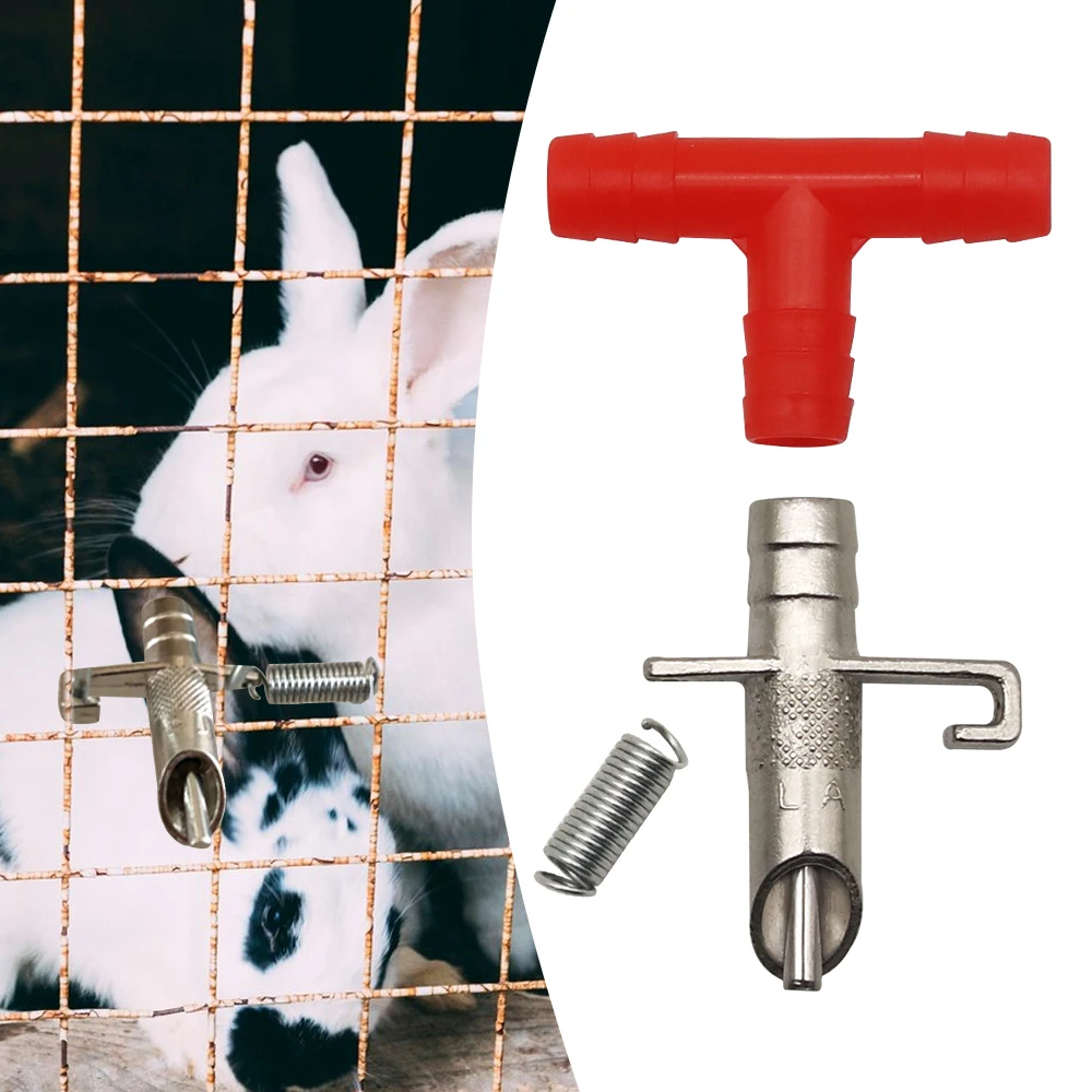 Bebedero para pezones de conejo, bebedero automático para mascotas, bebedero para conejos, fuentes para beber, herramientas de alimentación de animales, 10/20/30/50 Uds.