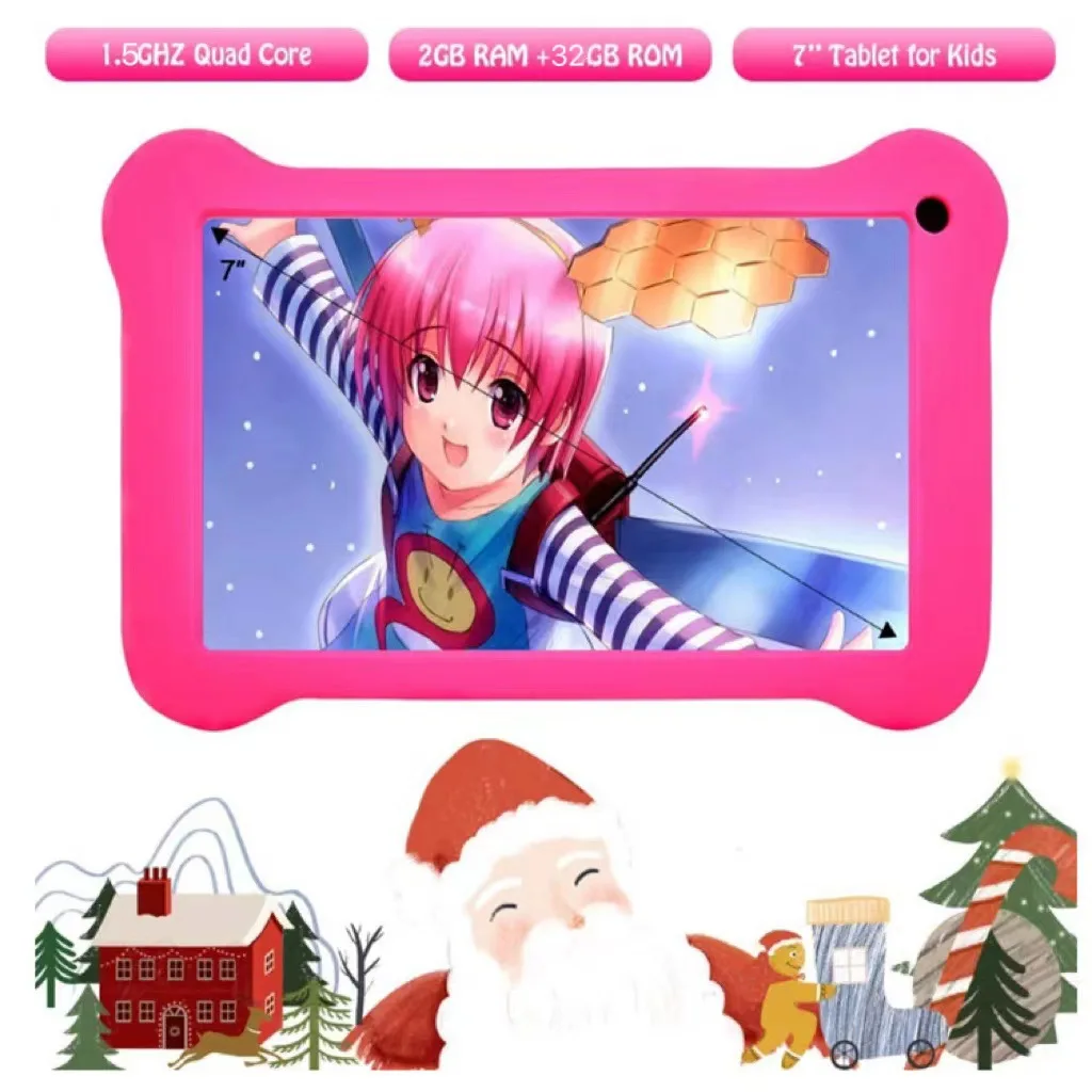 

CG2 7 Inch Kid Tablet Android 13 1GB RAM 16GB ROM 5G WiFi 4000MAH Battery Dual Camera Children's Gift Kids drawing learning
